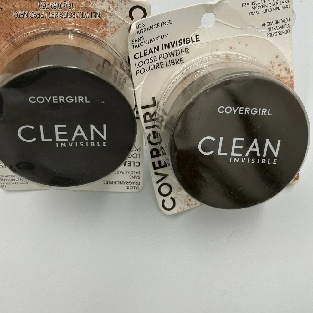 Covergirl Clean Invisible Pressed Powder Translucent 115‎ Talc-Free 2 Pack